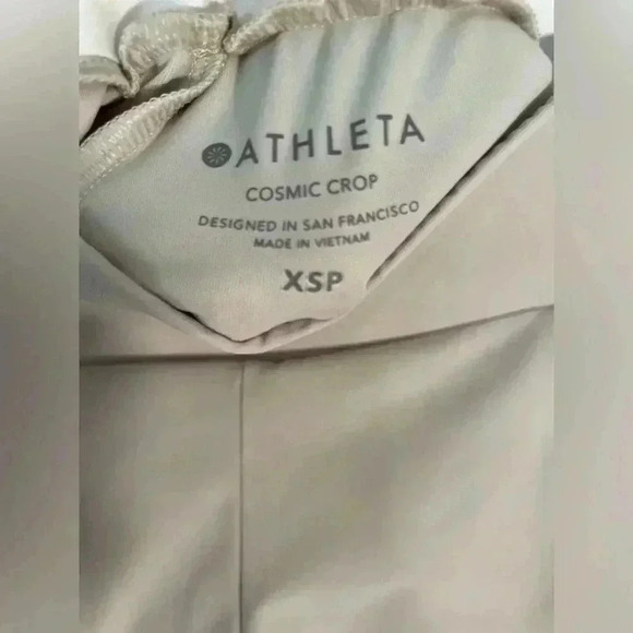ATHLETA COSMIC BEIGE CROP PANTS Womens size XSP - Picture 4 of 7